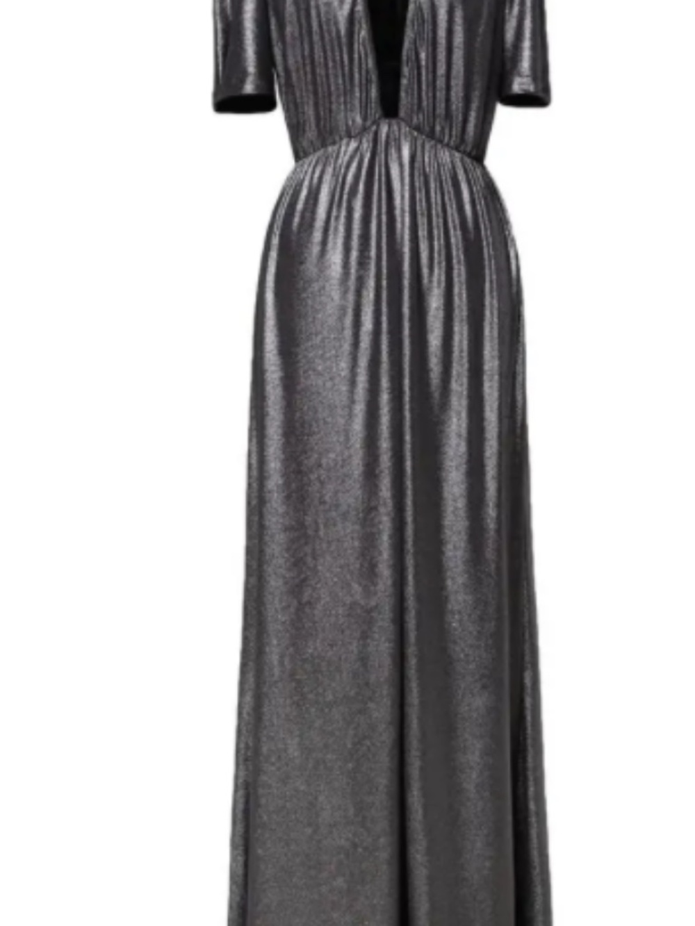 Reformation Adeline Metallic Dress